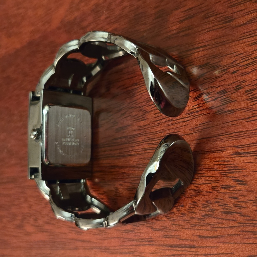 Silver Rectangular Face Watch - image 2